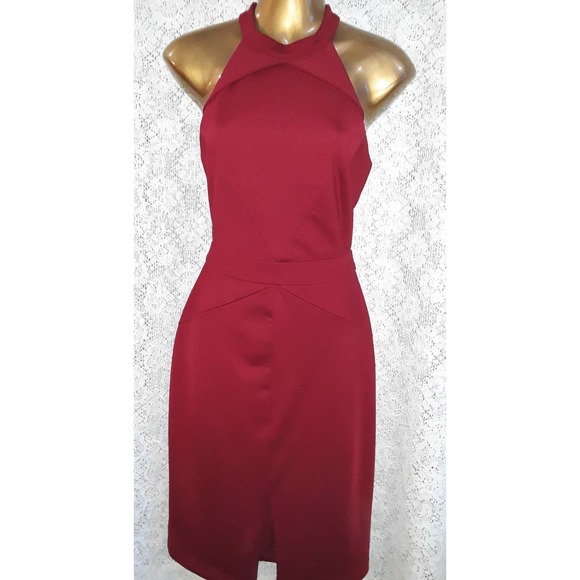 Adelyn Rae Dresses & Skirts - Adelyn Rae Sz S Burgundy Red Cutout Cage Dress